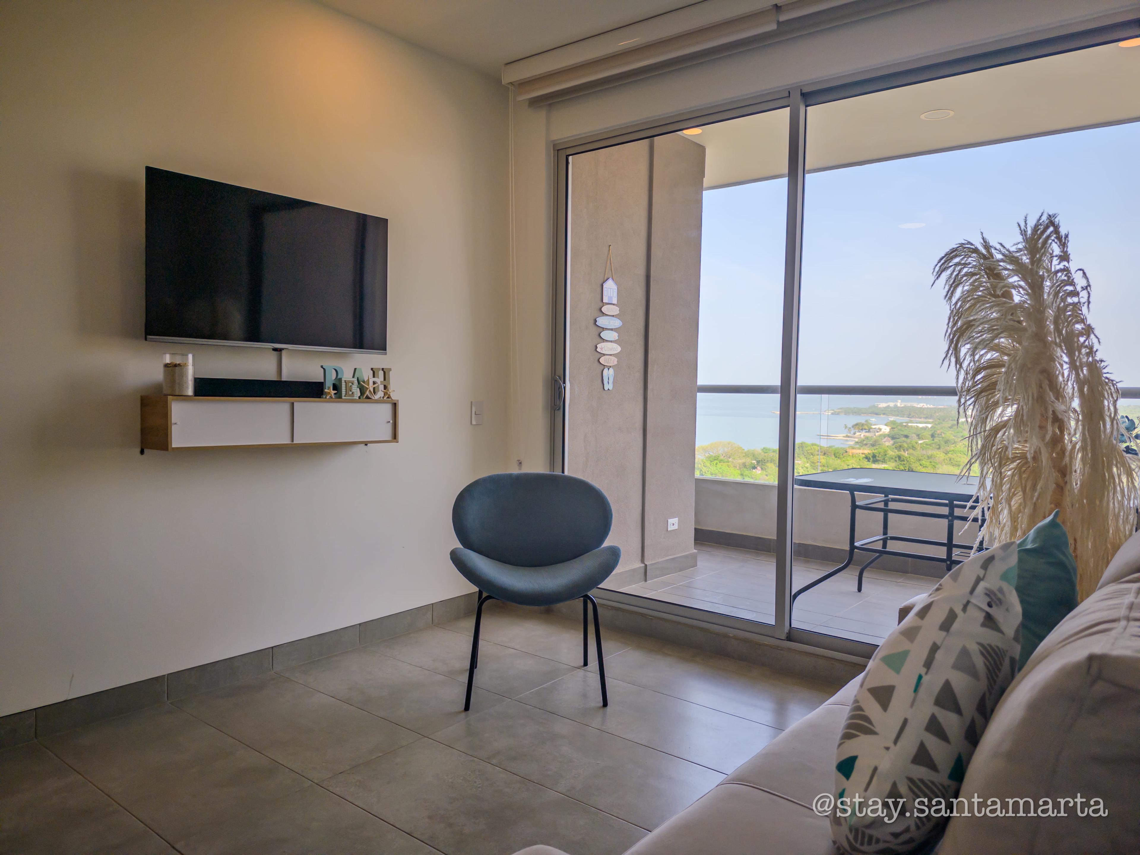 Apto con Vista al Mar | Piscinas | Playa 200 m | WIFI | A/C - foto 10 en Santa Marina, Santa Marta