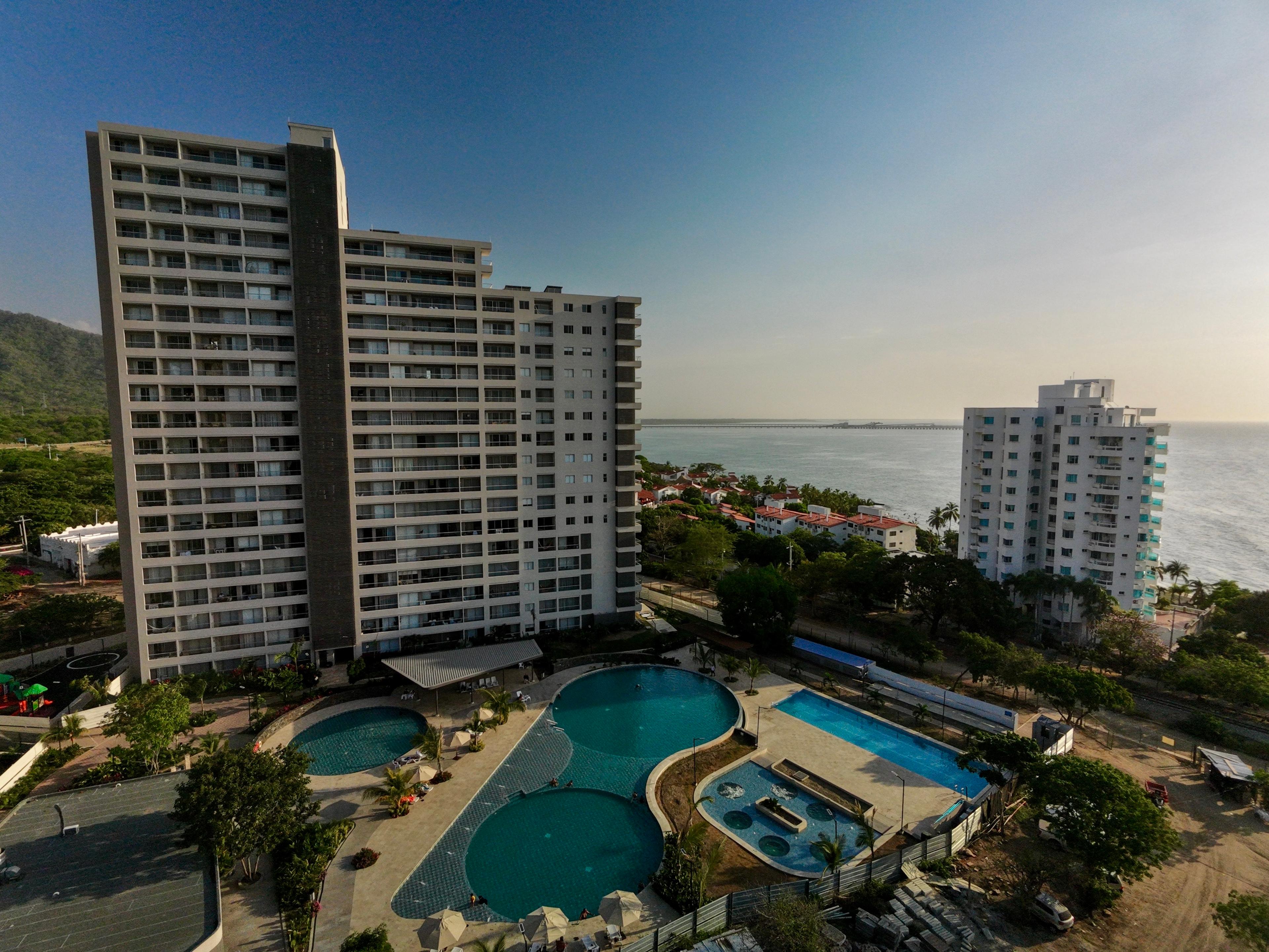 Apto con Vista al Mar | Piscinas | Playa 200 m | WIFI | A/C - foto 11 en Santa Marina, Santa Marta