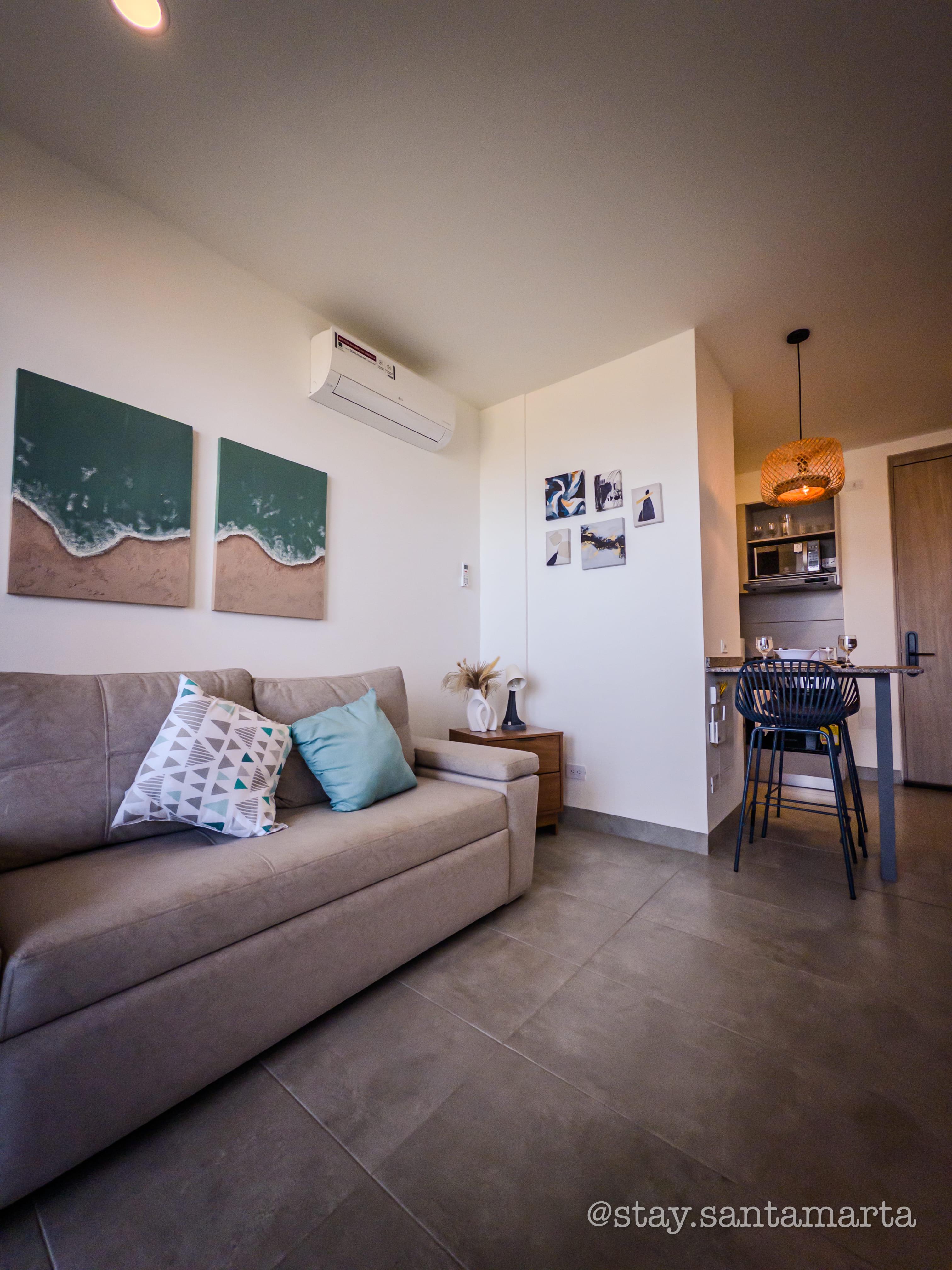 Apto con Vista al Mar | Piscinas | Playa 200 m | WIFI | A/C - foto 18 en Santa Marina, Santa Marta